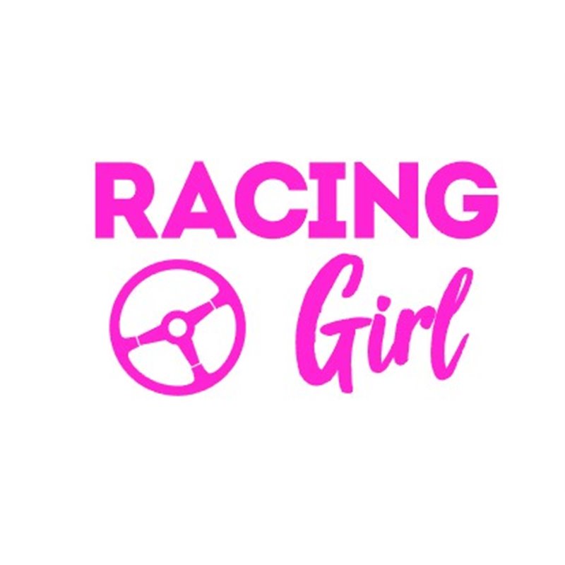 Pegatina Racing Girl