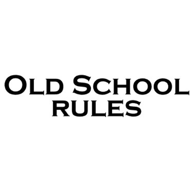 Pegatina Old School Rules