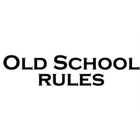 Pegatina Old School Rules