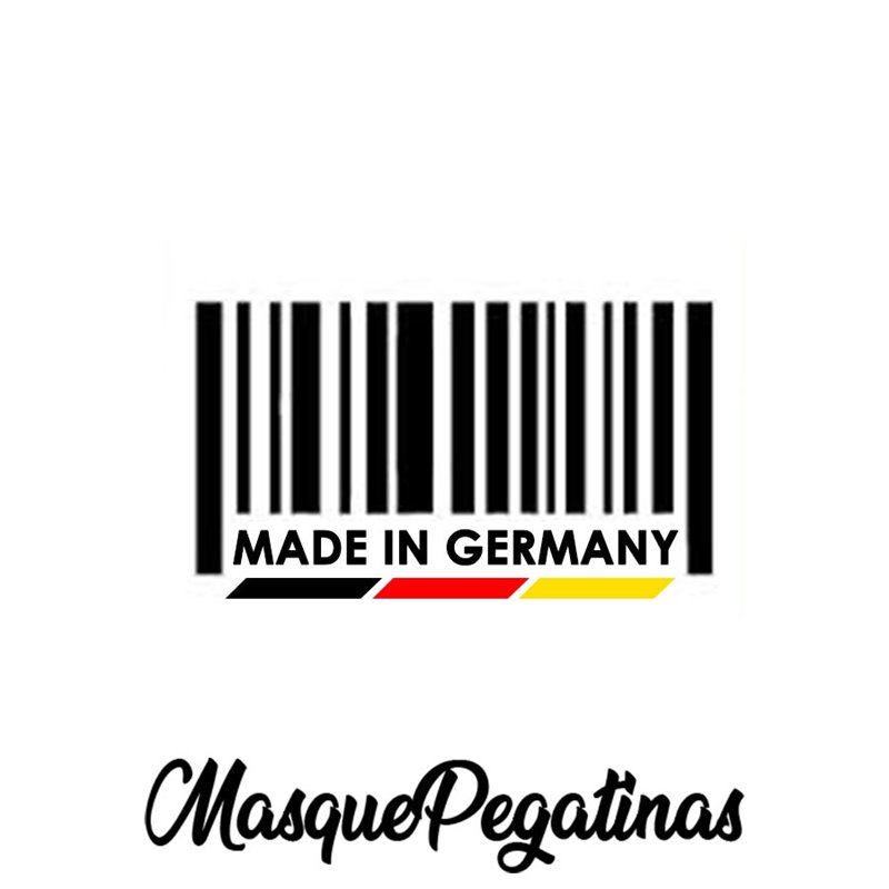 Pegatina Made in Germany + Bandera Colores