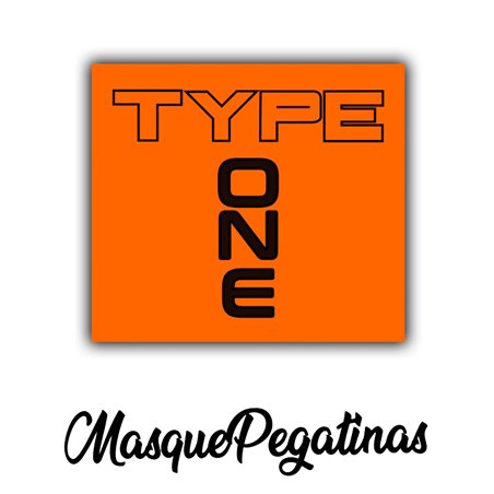 Pegatina Type One